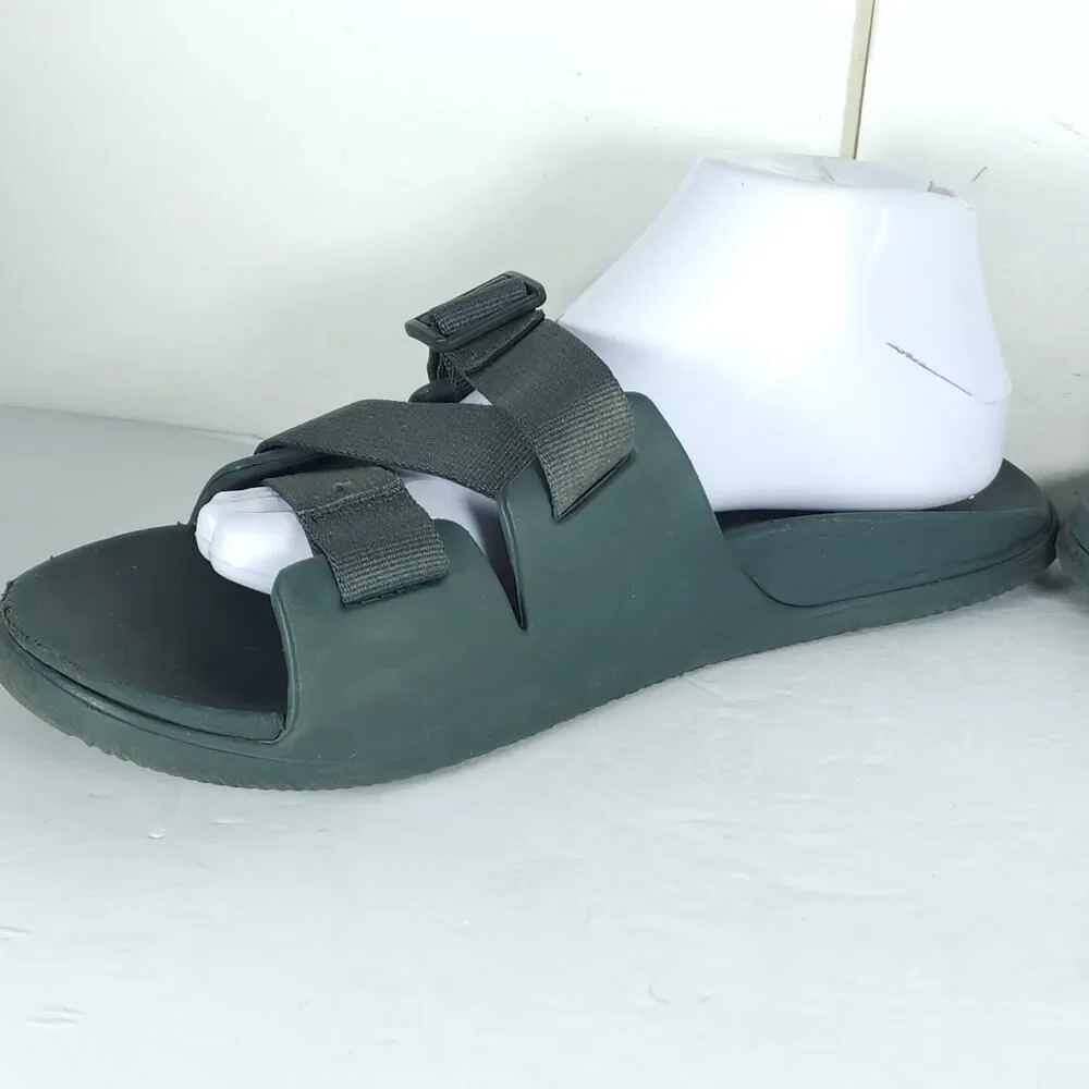 Chaco Men's Chillos US10 Green Strappy Flat Outdoors Slide Sandals